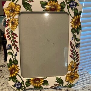 Floral Ceramic Picture Frame